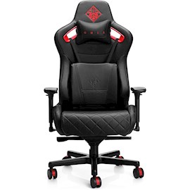 გეიმერული სავარძელი HP 6KY97AA Omen, Gaming Chair, Black/Red